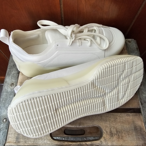 NWT Adidas x Stella Mc Cartney Treino White Sneakers Size 7 - Picture 9 of 11